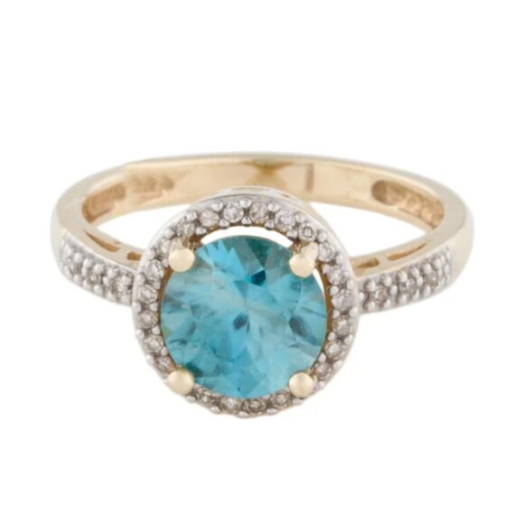 14k Yellow Gold Cocktail Ring - Picture 1 of 6